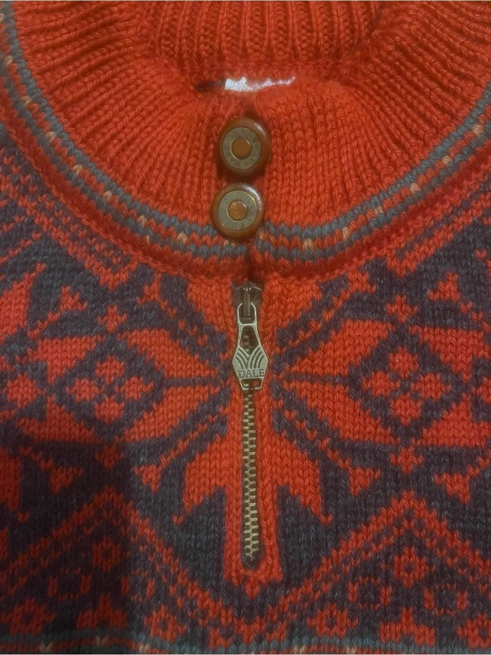 Dale Of Norway Red 100% Wool Vintage 1995 Thunder Bay Men Sweater Sz L